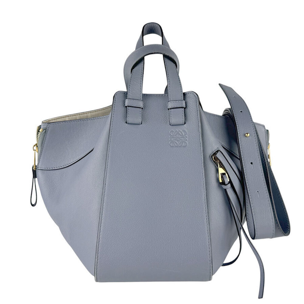 Loewe Hammock Leather Shoulder Bag Handbag Blue